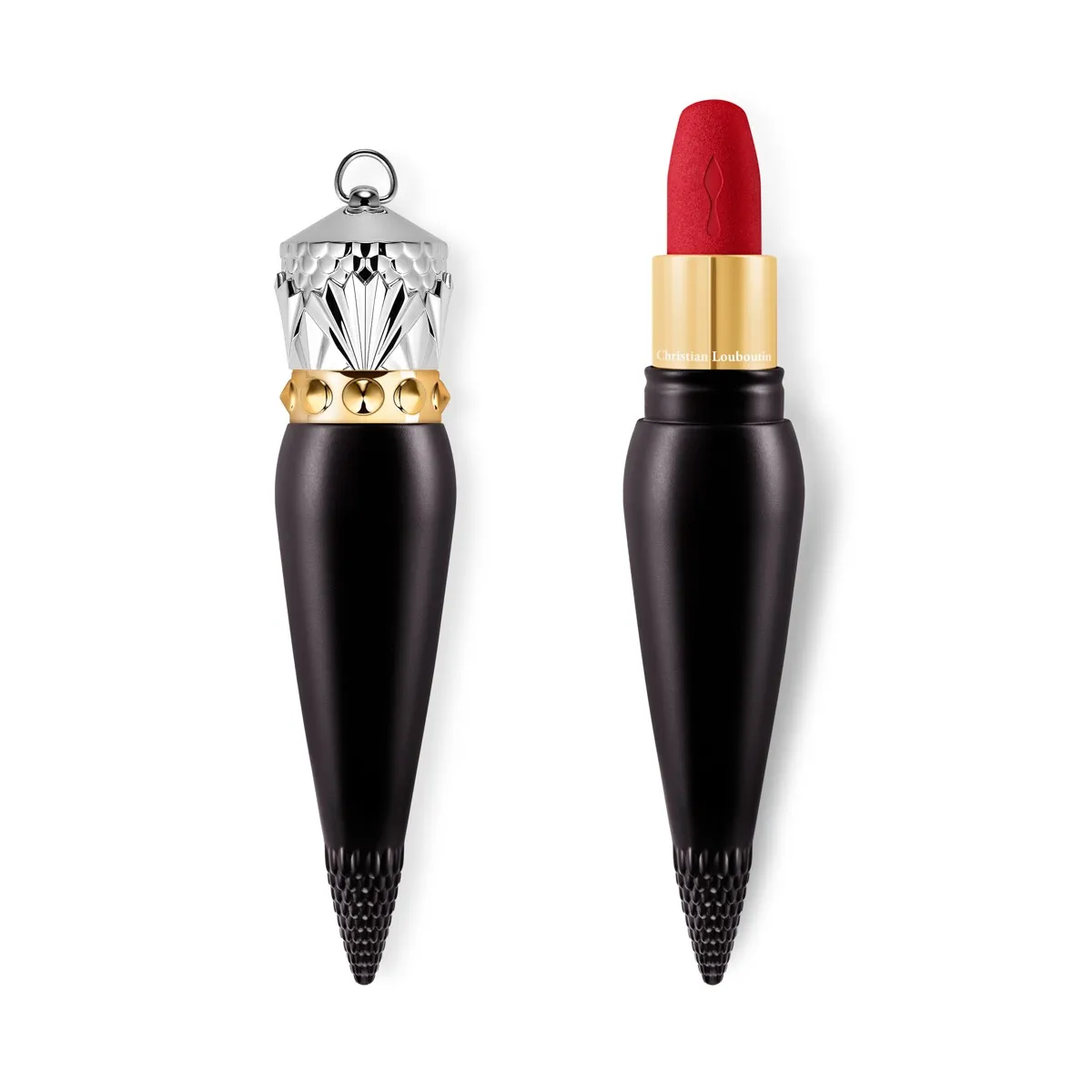 Christian Louboutin Rouge Louboutin Velvet Matte – Matte lipstick – Red Dramadouce 005M - Beauty - front view